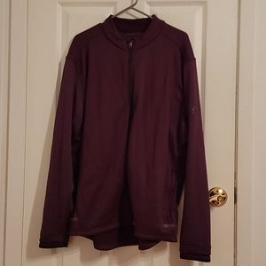 Adidas Climaheat Golf Jacket Zip Burgundy